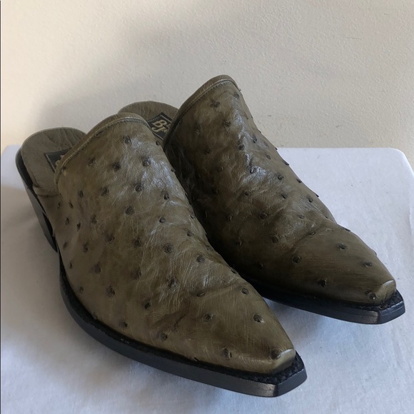 Black Jack Shoes - ❌SOLD❌ NWOB BLACK JACK Women’s Ostrich Mules